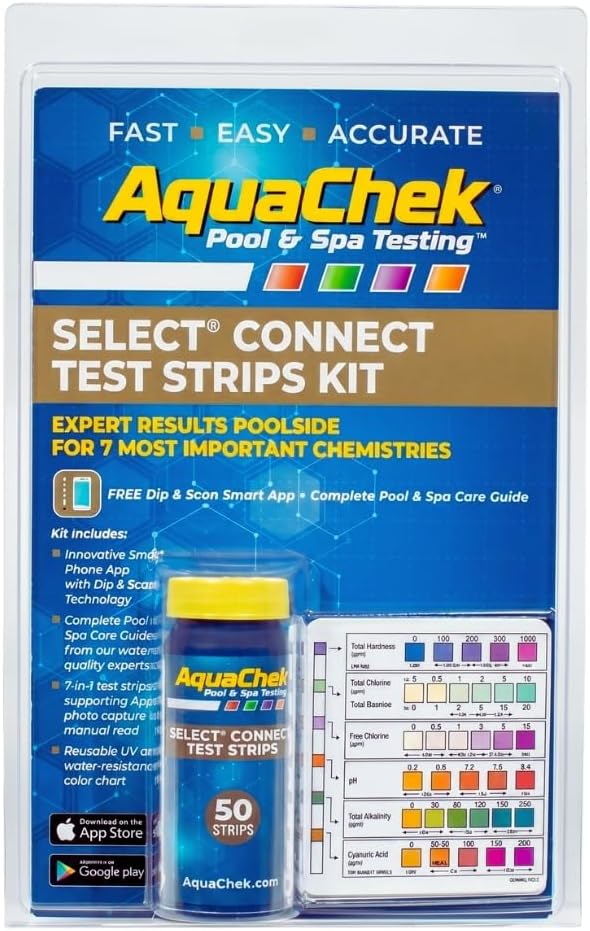 AquaChek Select Connect 7-in-1 Test Strips Kit