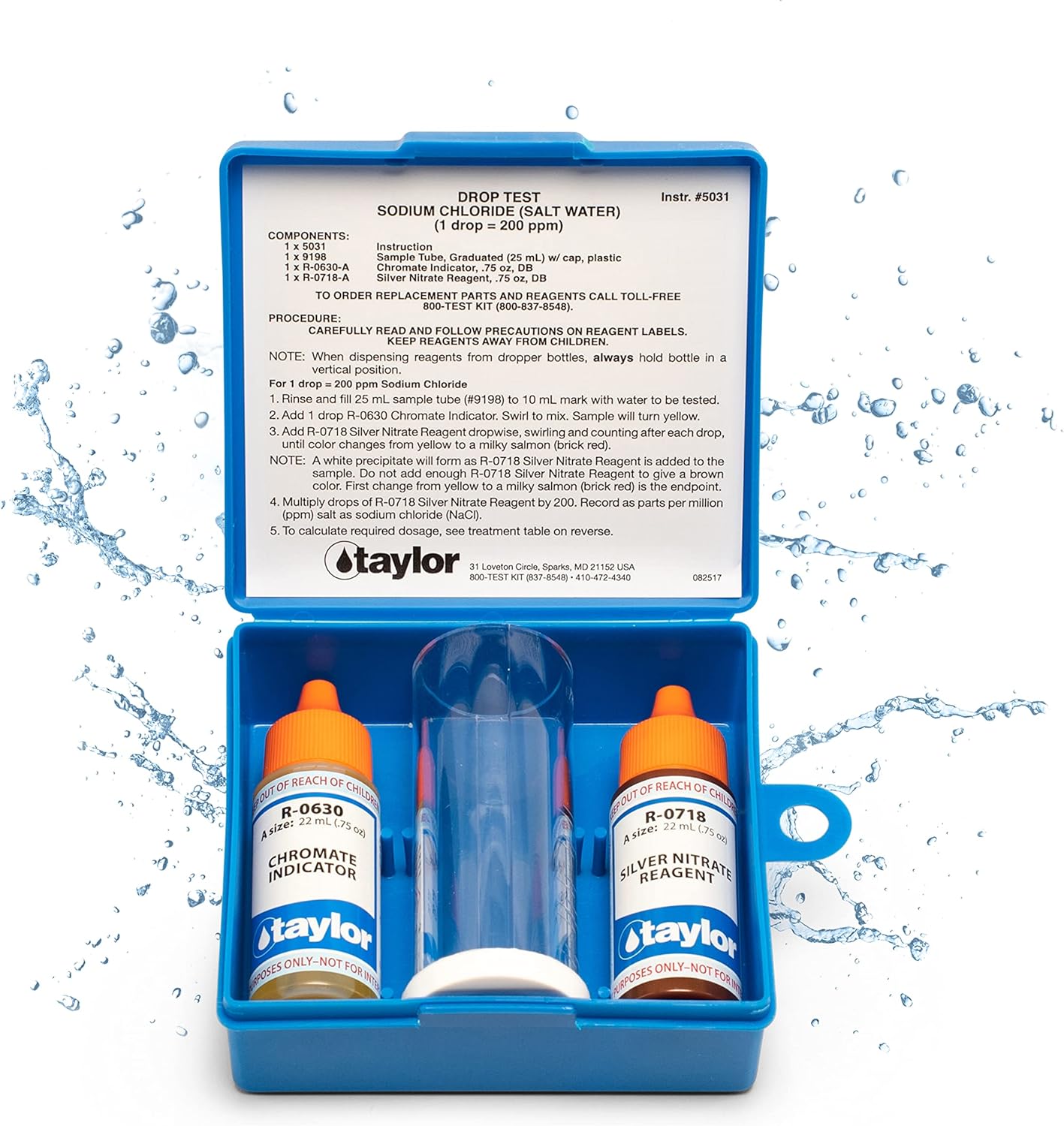 Taylor K-1766 Salt Water Test Kit