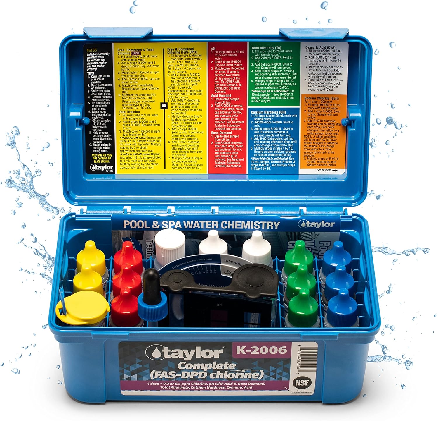 Taylor K-2006 Complete Swimming Pool Water Test Kit